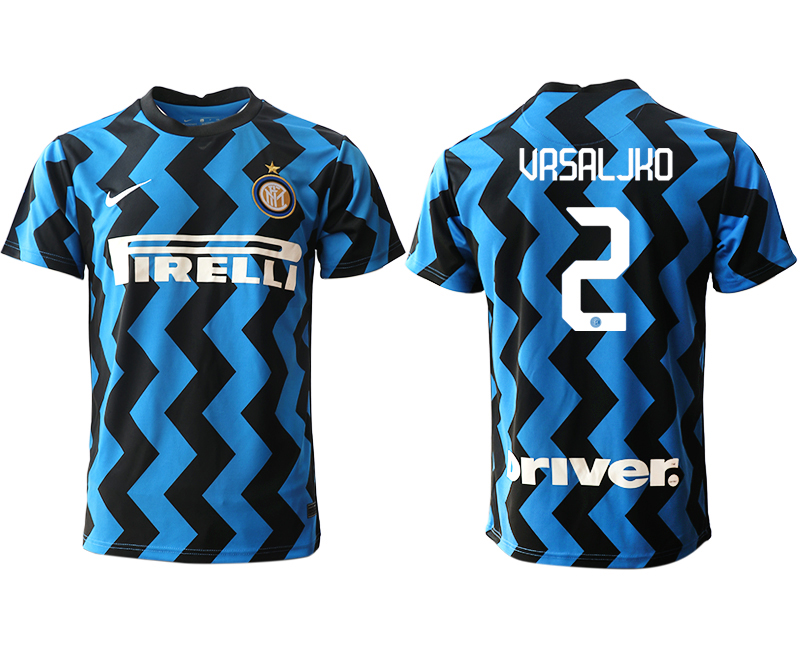 Men 2020-2021 club Inter Milan home aaa versio #2 blue Soccer Jerseys->inter milan jersey->Soccer Club Jersey